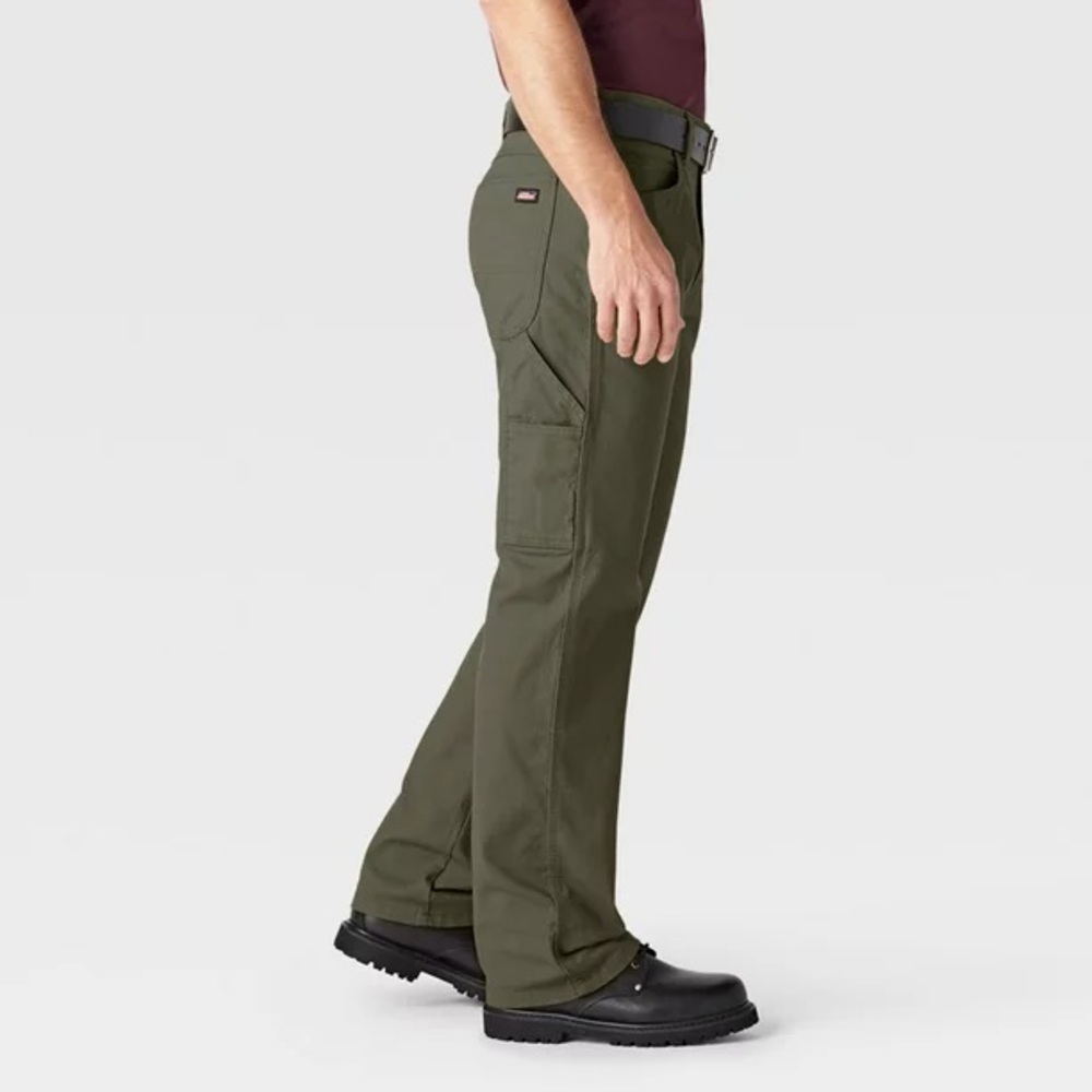 Dickies brand flex duck utility jeans gray green